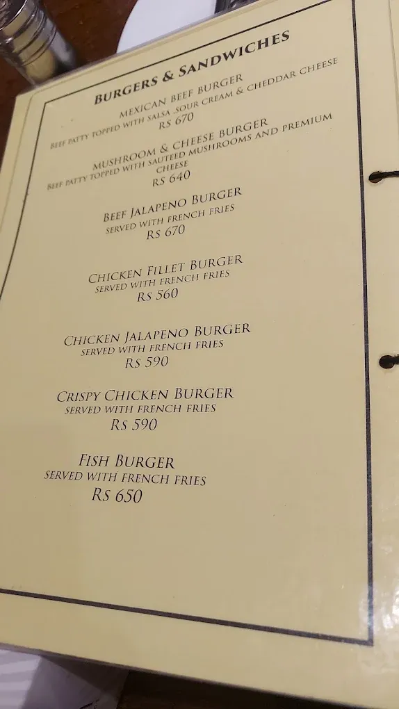 Saigon Cafe & Restaurant menu