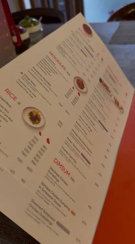 Ginsoy - Extreme Chinese Quetta menu