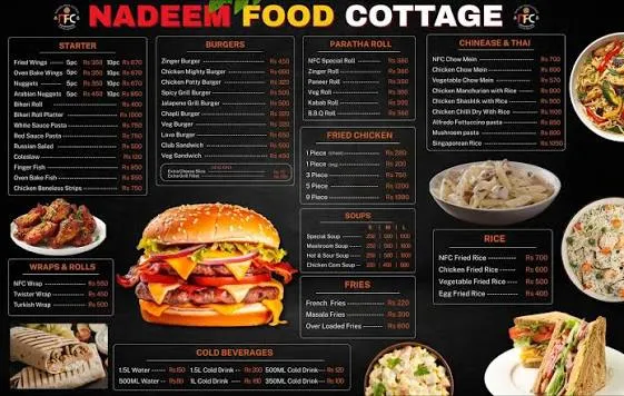 Nadeem Cafe & Family Restaurant menu