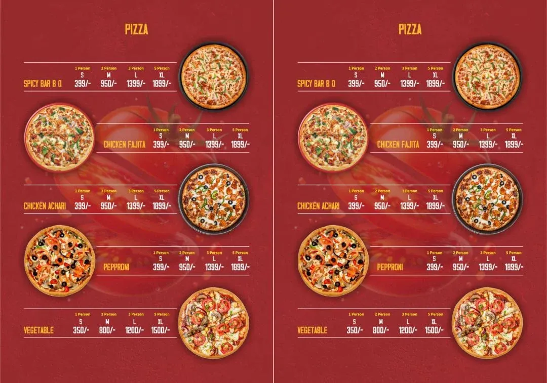 The Rice And Spice Restaurant menu