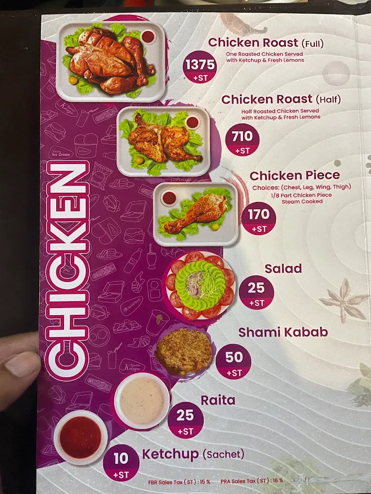 Savour Foods menu