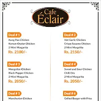 Cafe Eclair menu
