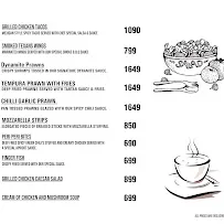 Cafe Eclair menu
