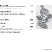 Cafe Eclair menu