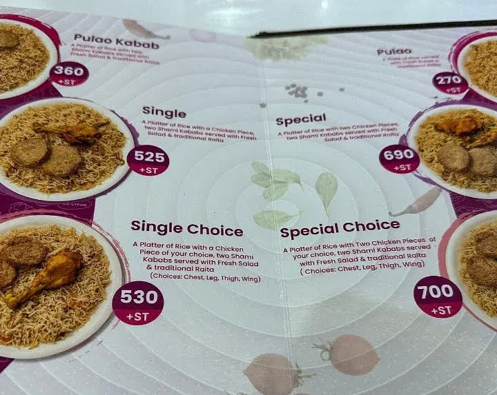 Savour Foods menu