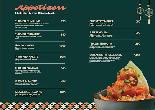 Saffron Foodies menu