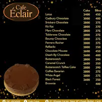 Cafe Eclair menu