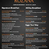 Nadia Cafe menu