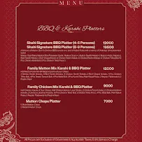 Shahi Darbar menu