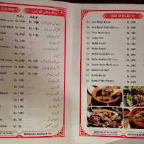 Wasaib Restaurant,Multan menu