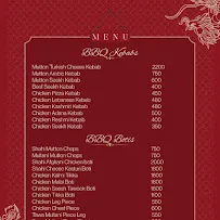 Shahi Darbar menu