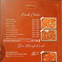 Shahi Darbar menu