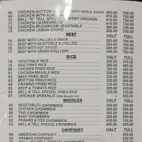 Bell N Tell menu