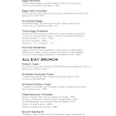 Butlers Chocolate Café menu