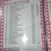 LFC Food Mela menu