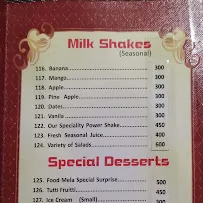 LFC Food Mela menu