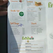 Freshco menu