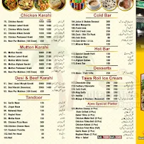 Multan Ajwa Valley Family Restaurant menu