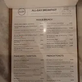 Butlers Chocolate Café menu