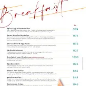 New York Coffee menu
