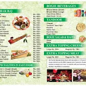 Cafe Bogie menu