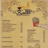 Knead Cafe Karachi menu